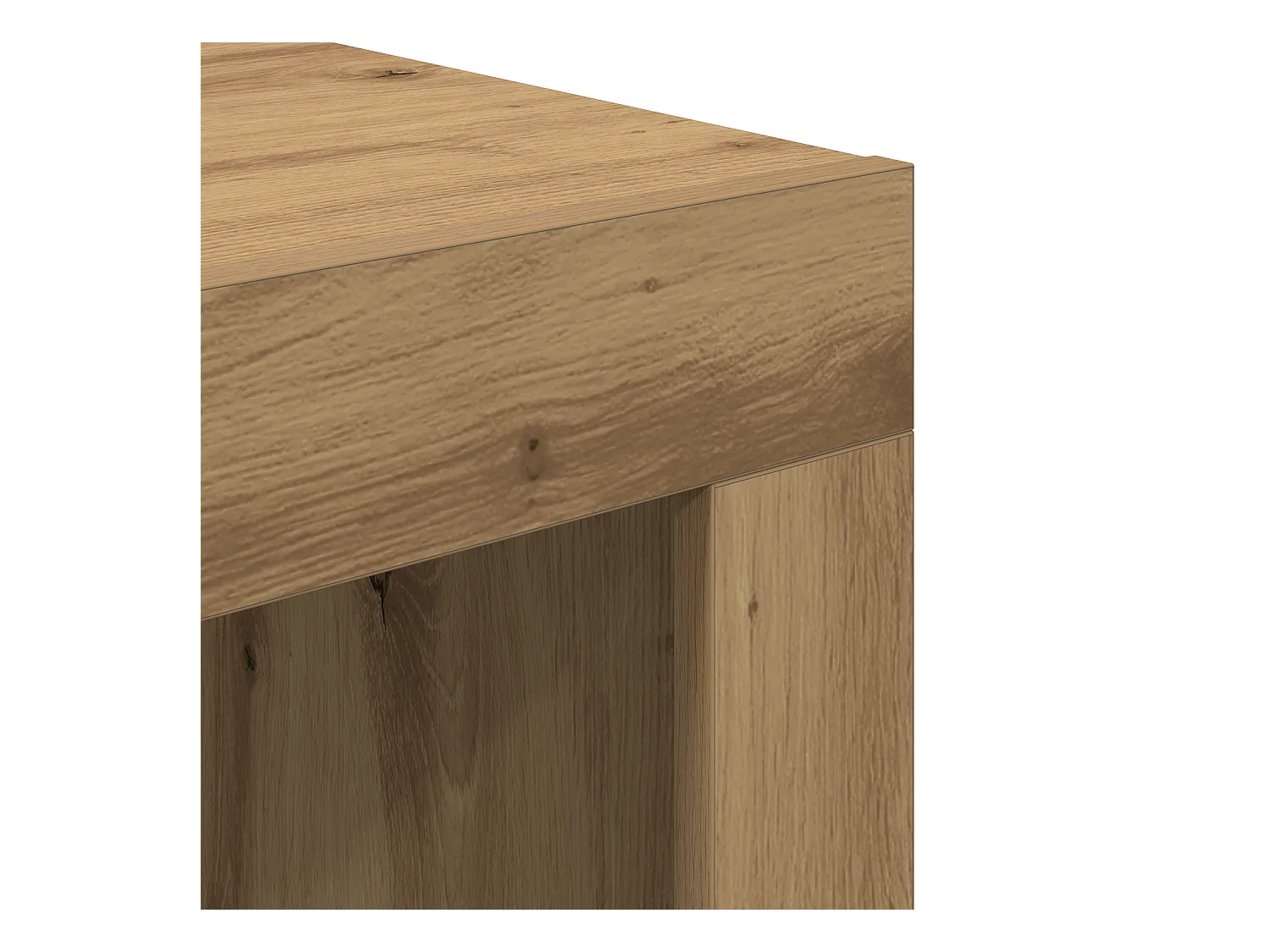 Handgemaakte eikenhouten salontafel 50 x 50 x 35 cm Technisch hout