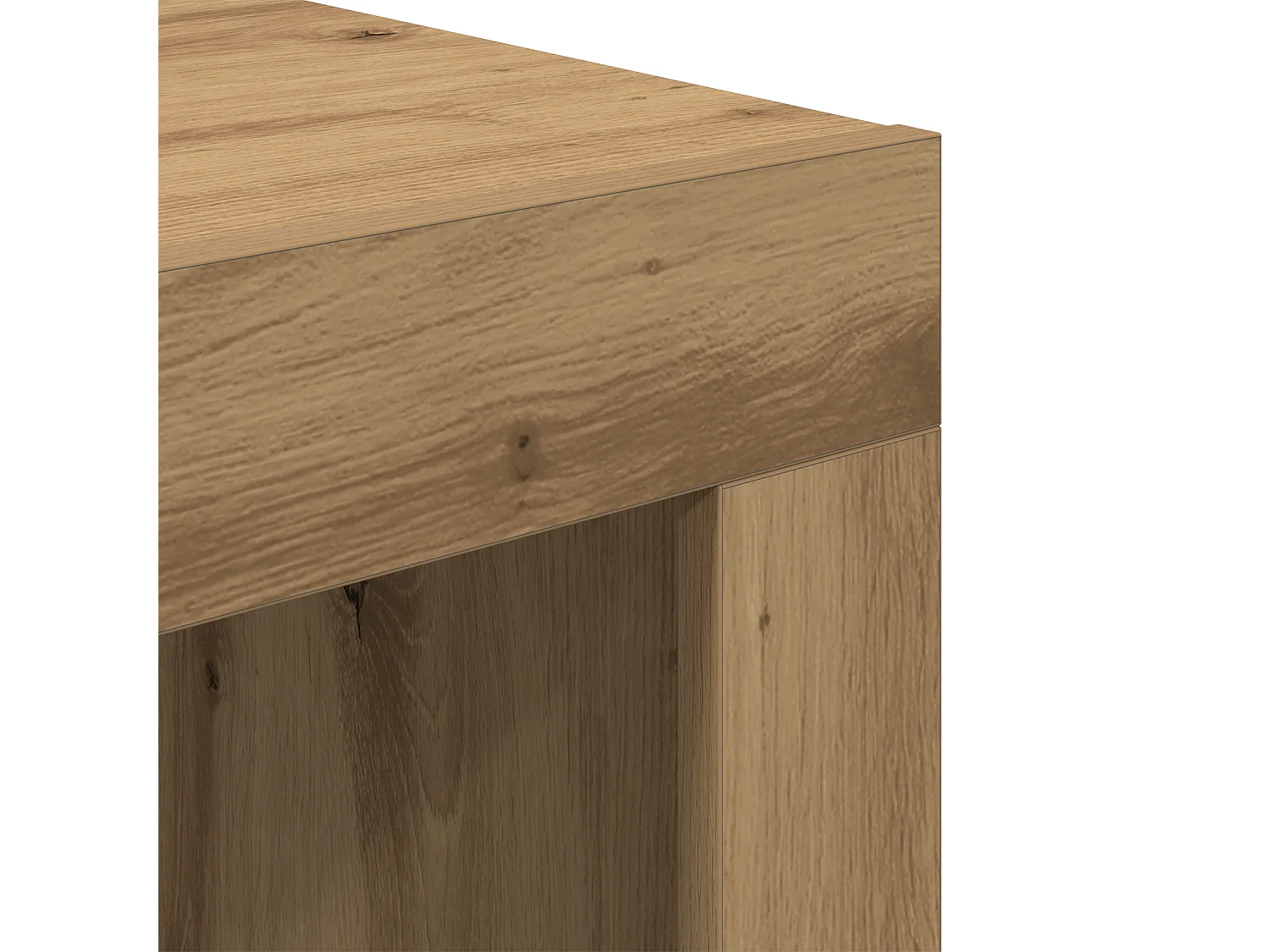 Handgemaakte eikenhouten salontafel 50 x 50 x 35 cm Technisch hout