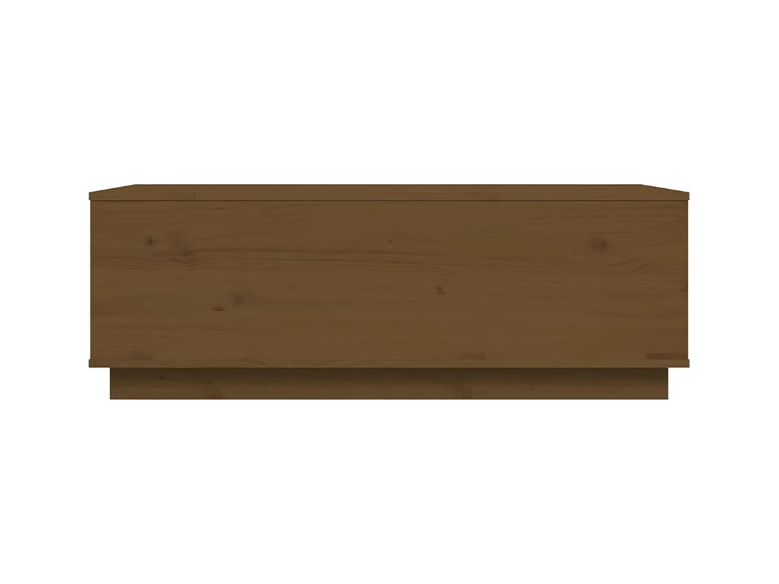 Table basse Marron miel 100x50x35 cm Bois massif de pin