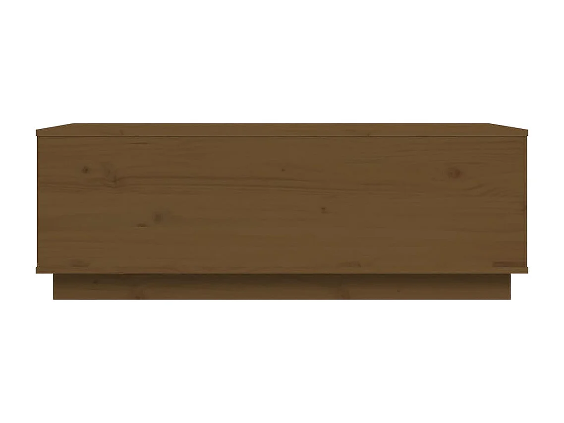 Table basse Marron miel 100x50x35 cm Bois massif de pin