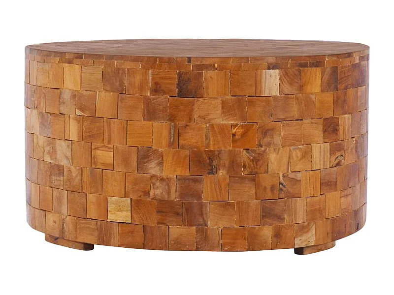 Mesa de centro 60x60x35 cm Madera maciza de teca