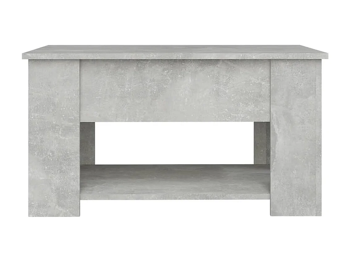 Betongrauer Couchtisch 79x49x41 cm Holzwerkstoff