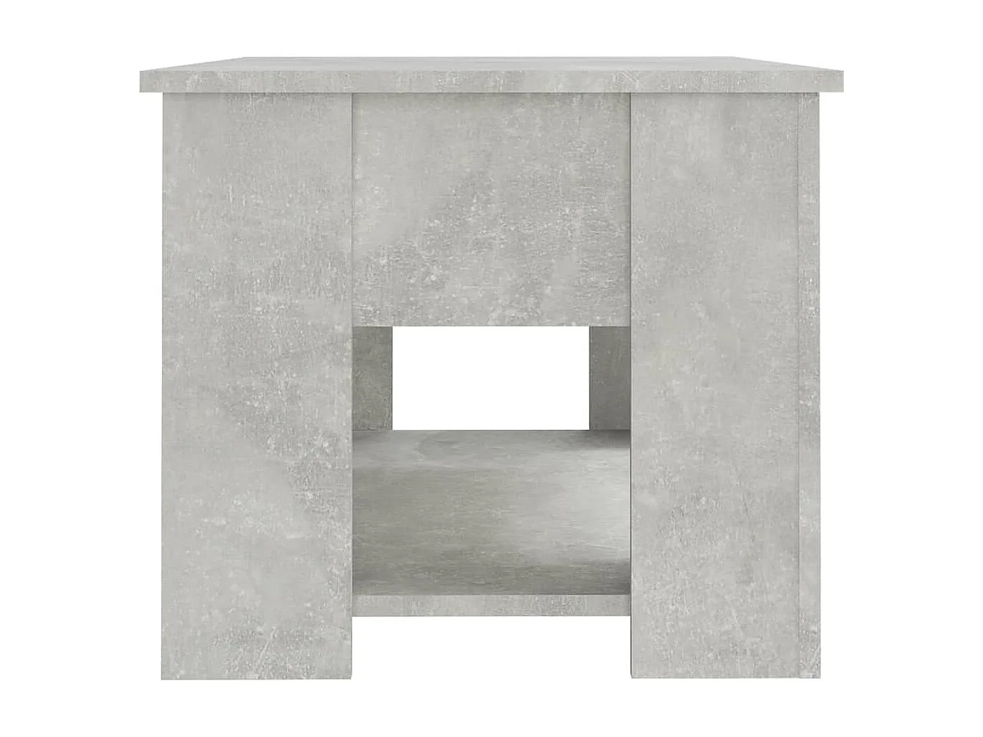 Betongrauer Couchtisch 79x49x41 cm Holzwerkstoff