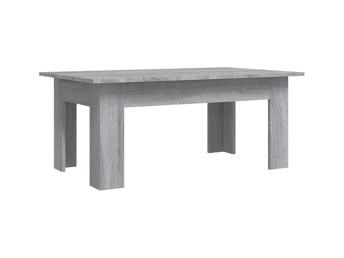 Tavolino Sonoma grigio 100x60x42 cm in legno ingegnerizzato
