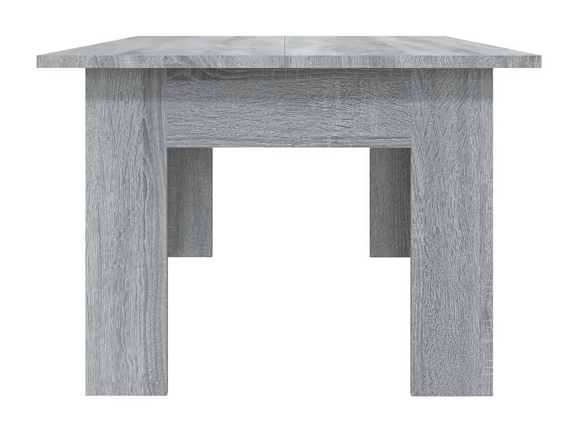 Tavolino Sonoma grigio 100x60x42 cm in legno ingegnerizzato