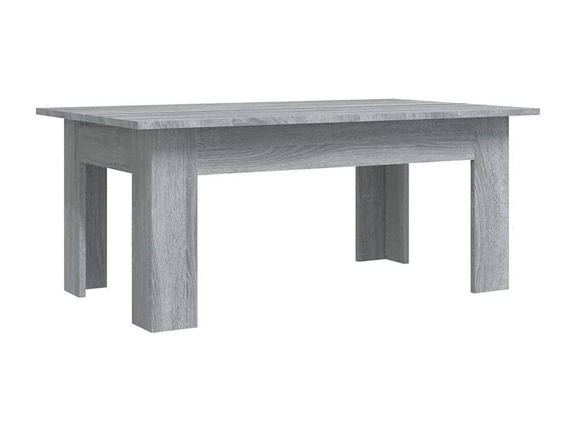 Table basse Sonoma gris 100x60x42 cm Bois d'ingénierie