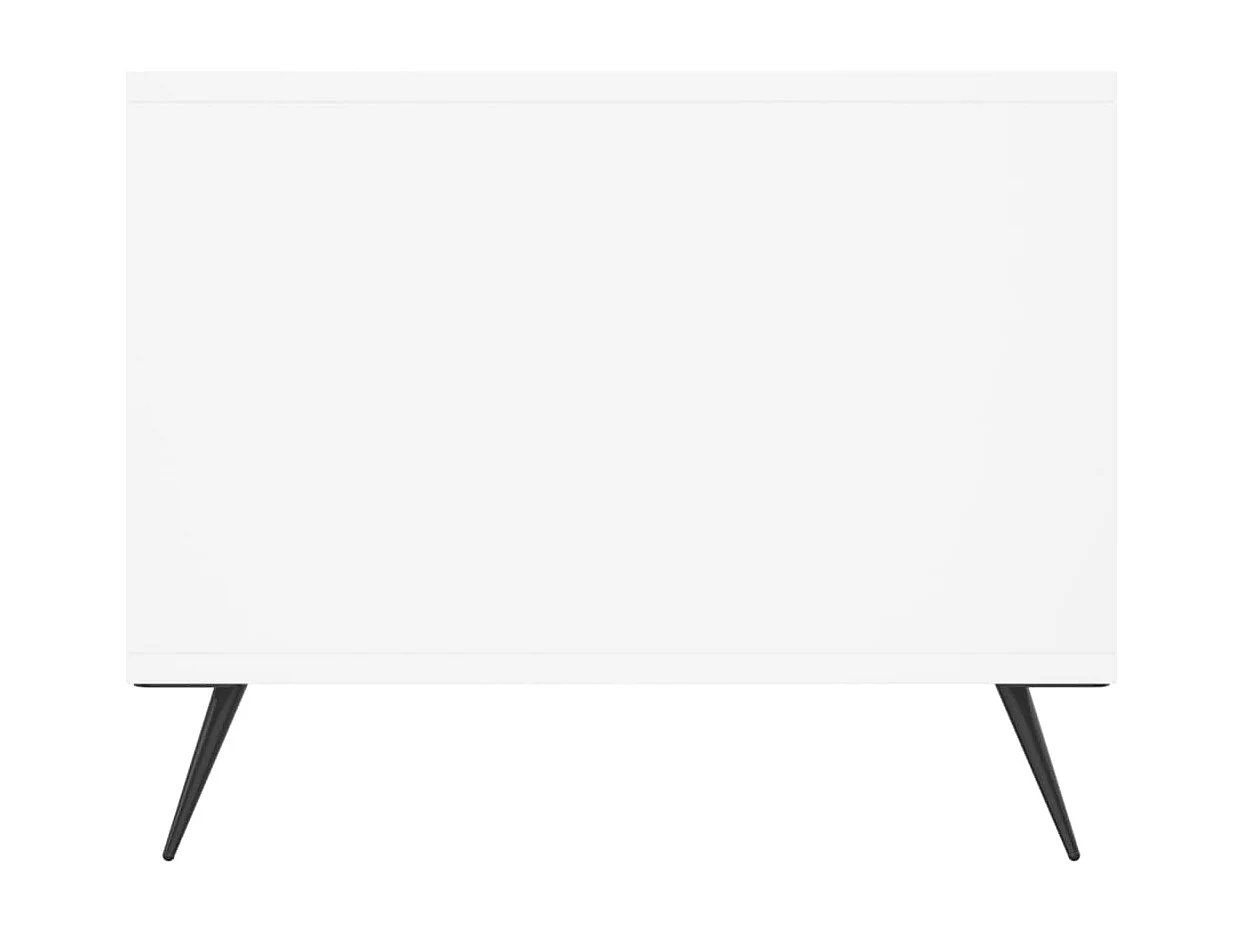 Tavolino bianco 90x50x40 cm in legno ingegnerizzato