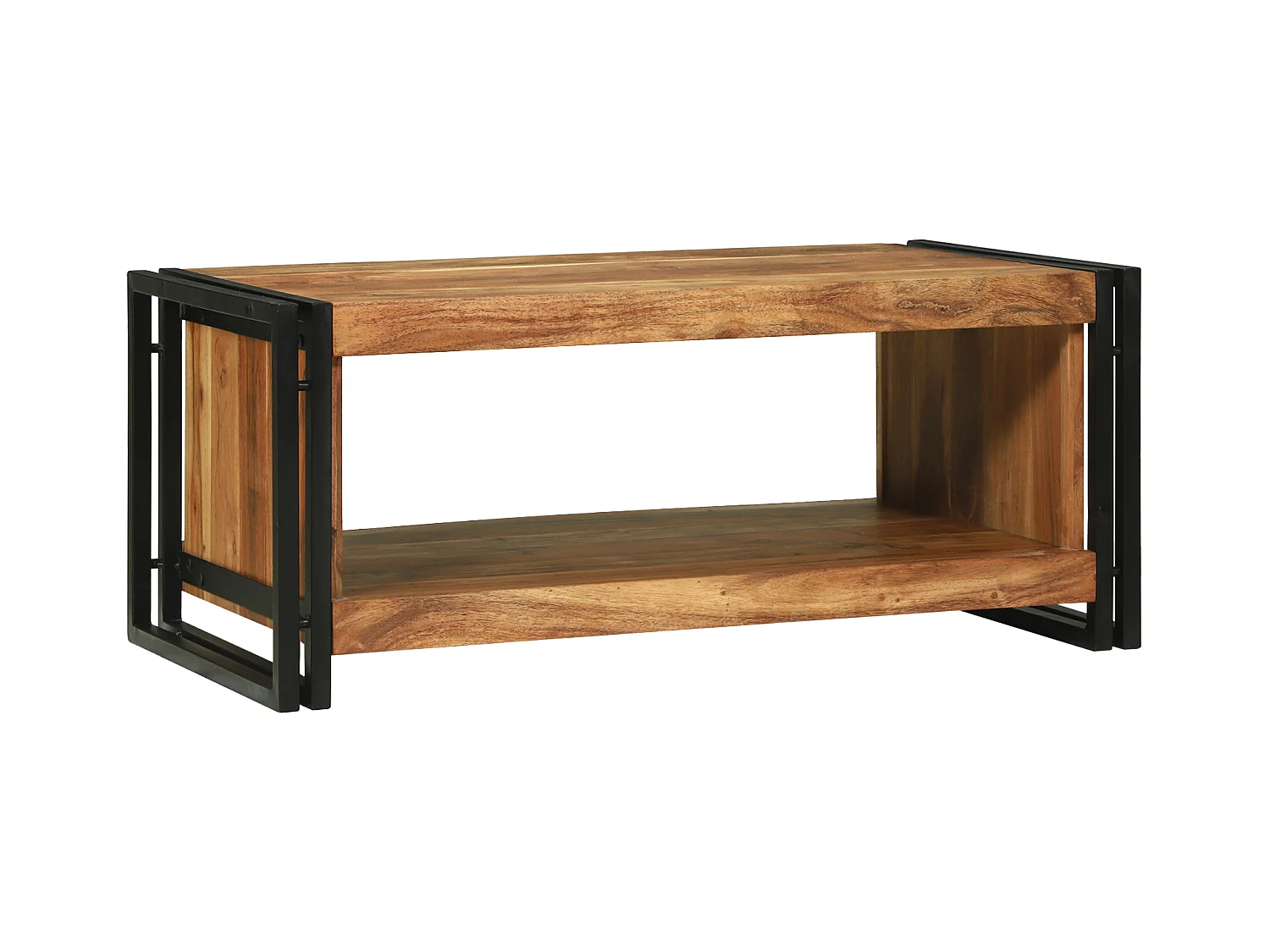 Table Basse 90x50x38 cm Bois Massif Acacia