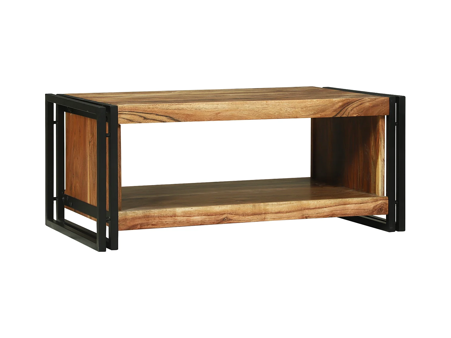 Table Basse 90x50x38 cm Bois Massif Acacia
