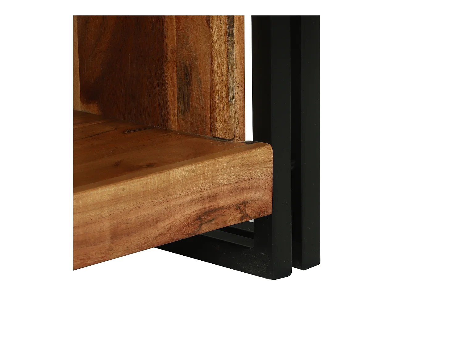 Table Basse 90x50x38 cm Bois Massif Acacia