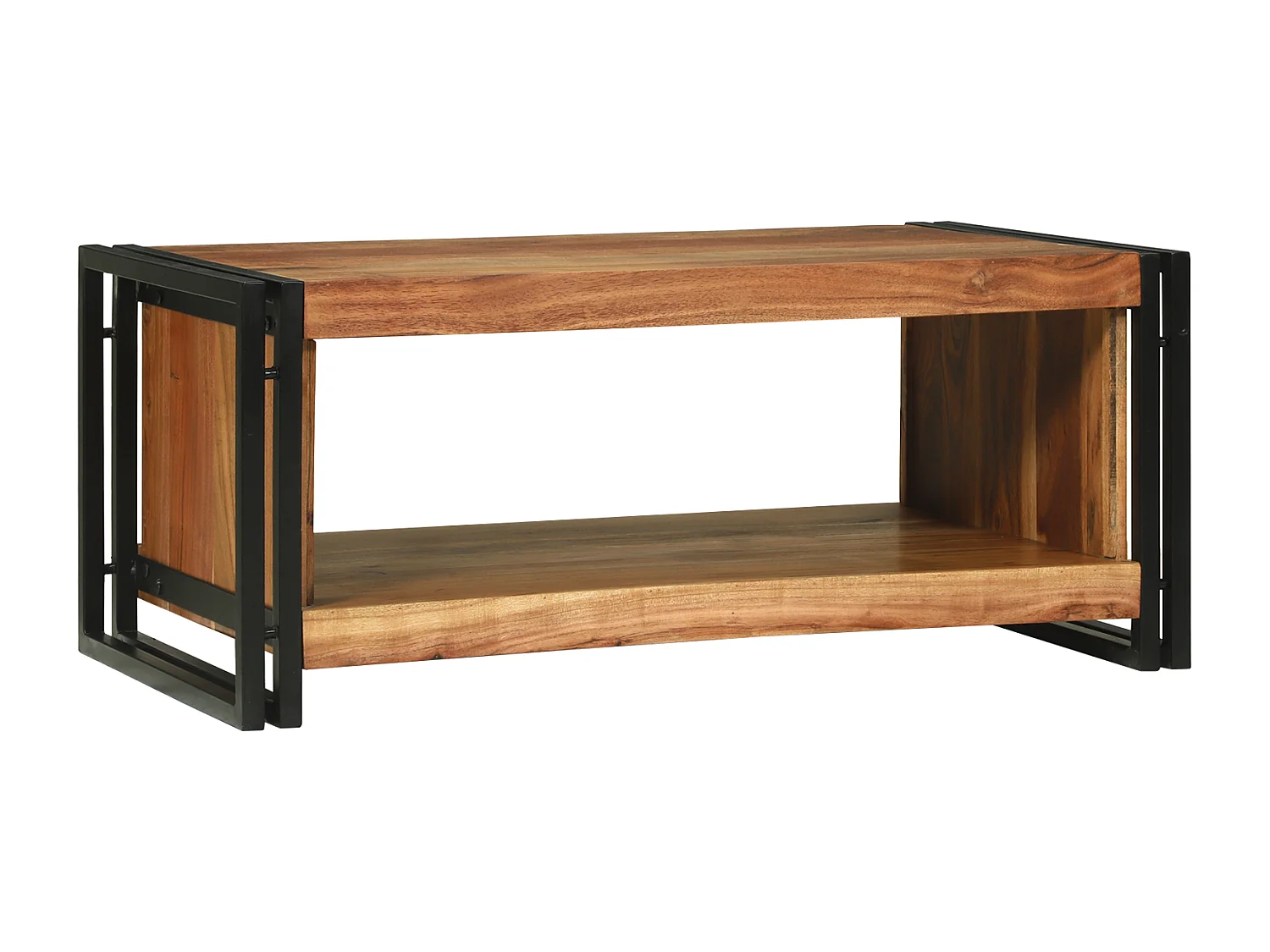 Table Basse 90x50x38 cm Bois Massif Acacia