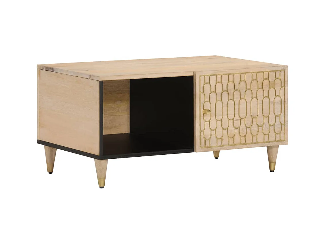 Couchtisch 80x50x40 cm massives Mangoholz