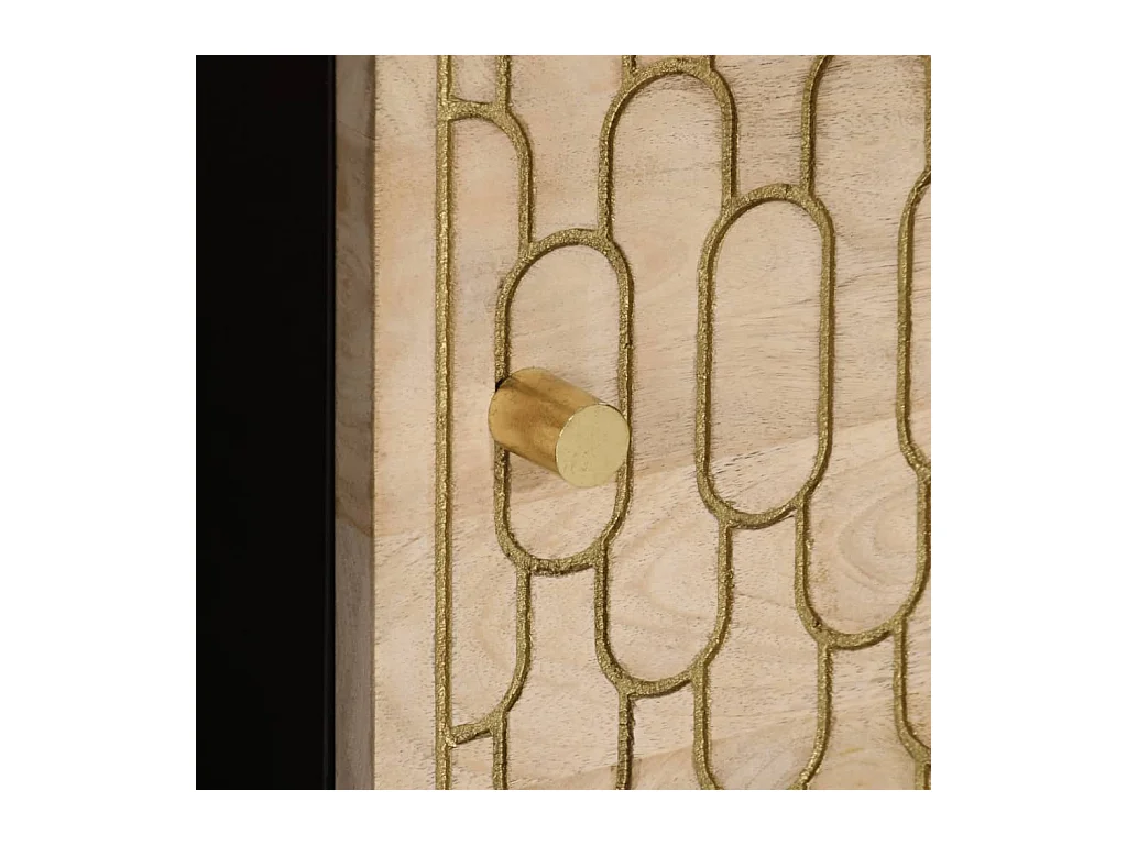 Couchtisch 80x50x40 cm massives Mangoholz