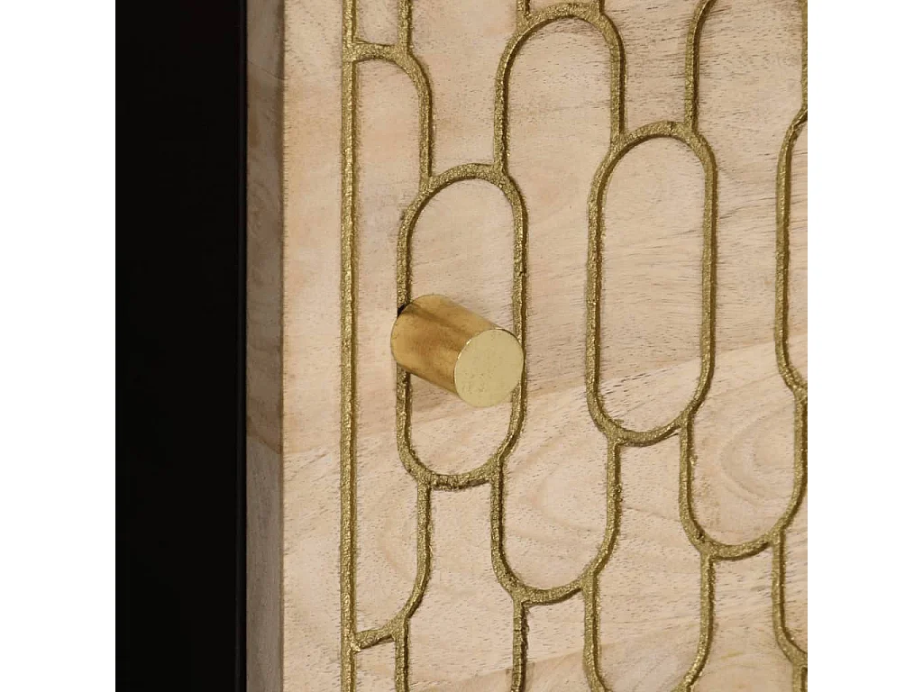 Mesa de centro 80x50x40 cm madera maciza de mango