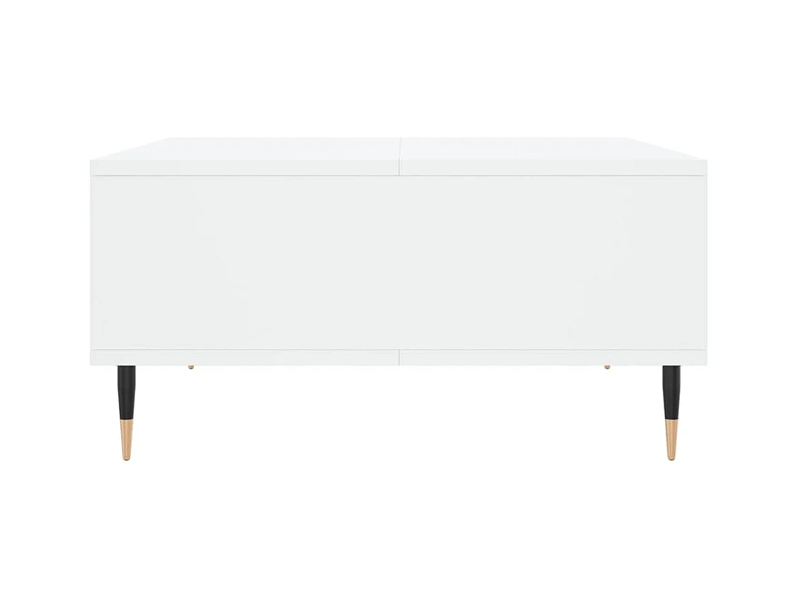 Table basse blanc 60x60x30 cm bois d'ingénierie