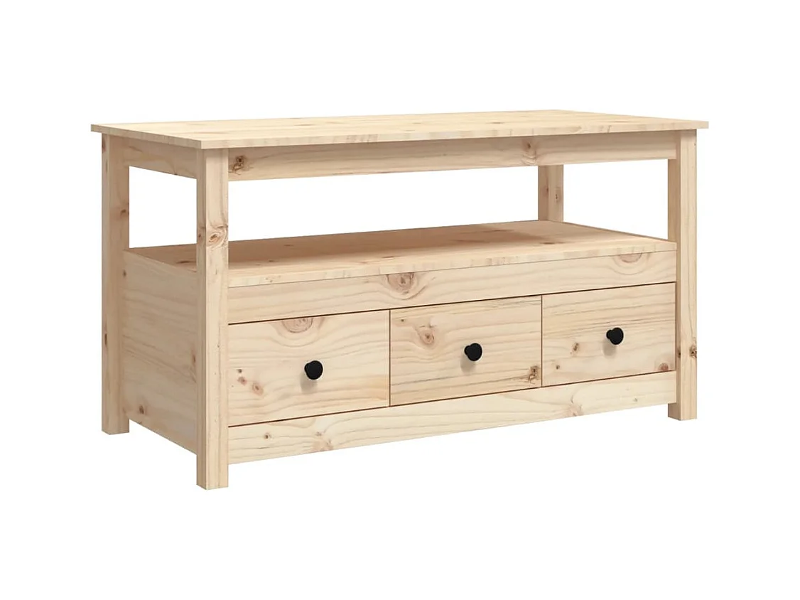 Salontafel 102x49x55 cm Massief grenenhout