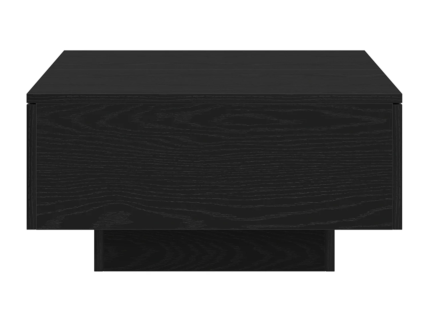 Table basse en chêne noir 90x60x31 cm en bois d'ingénierie