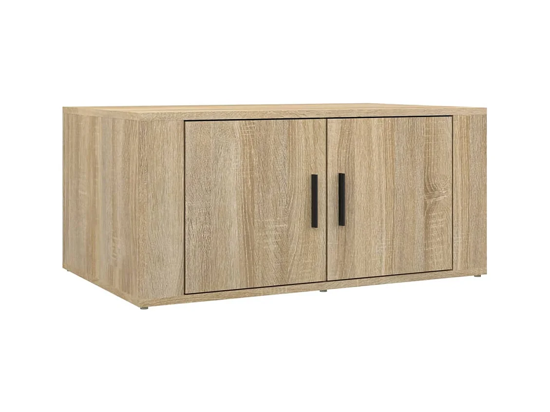 Table basse Chêne sonoma 80x50x36 cm Bois d'ingénierie
