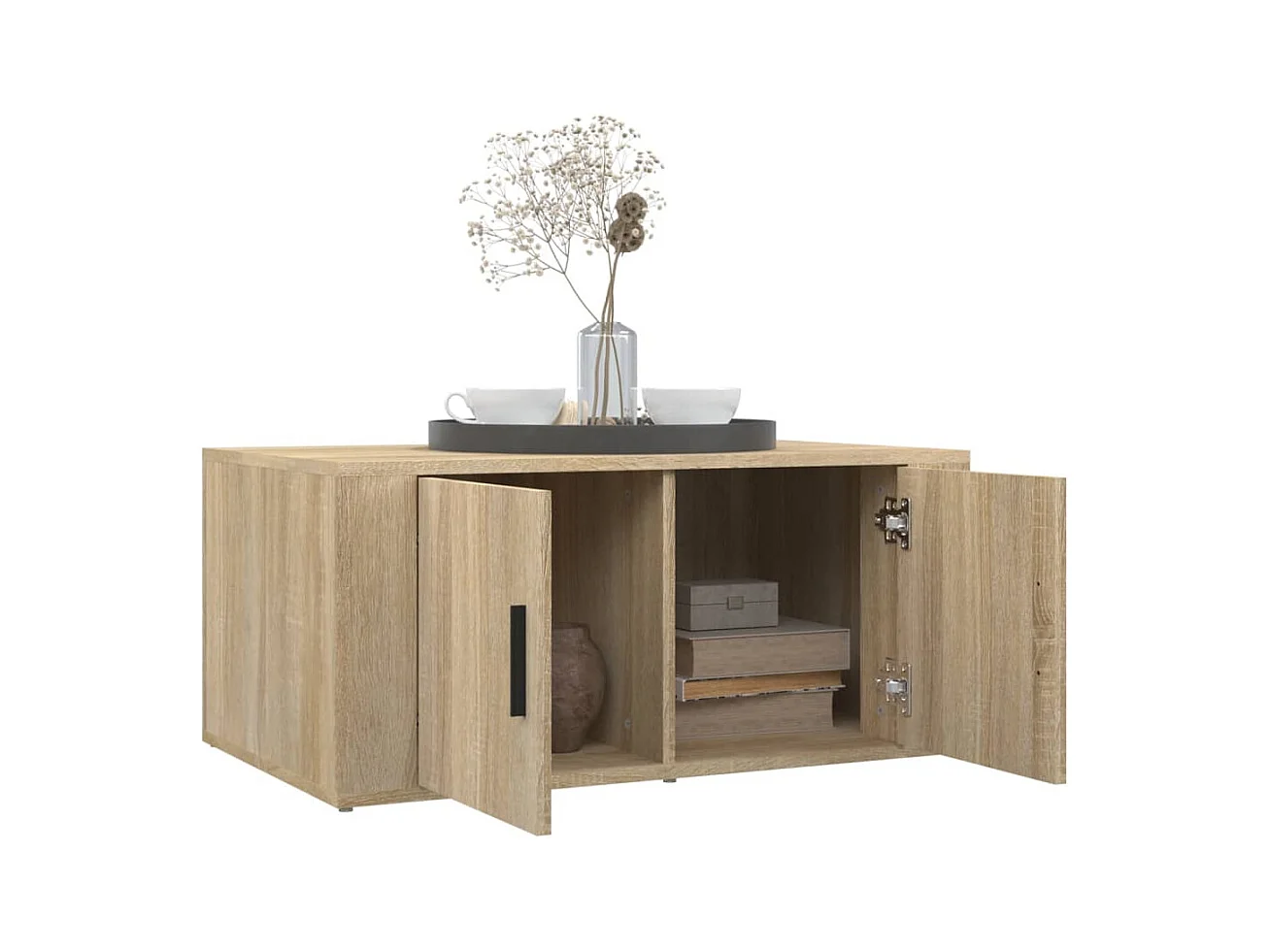 Table basse Chêne sonoma 80x50x36 cm Bois d'ingénierie