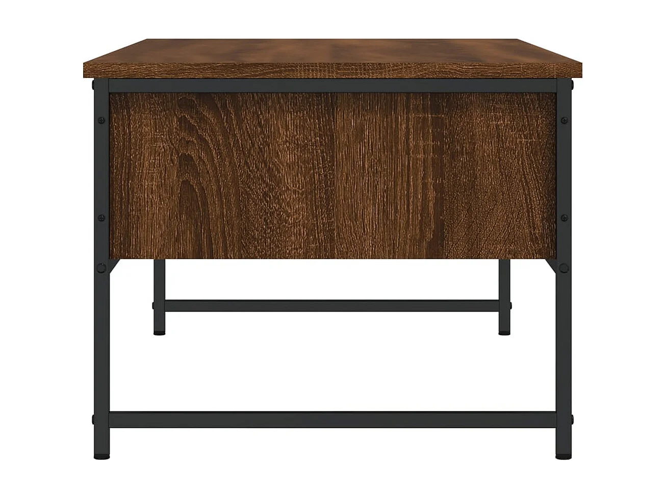 Mesa de centro roble marrón 101x49x39,5 cm madera de ingeniería