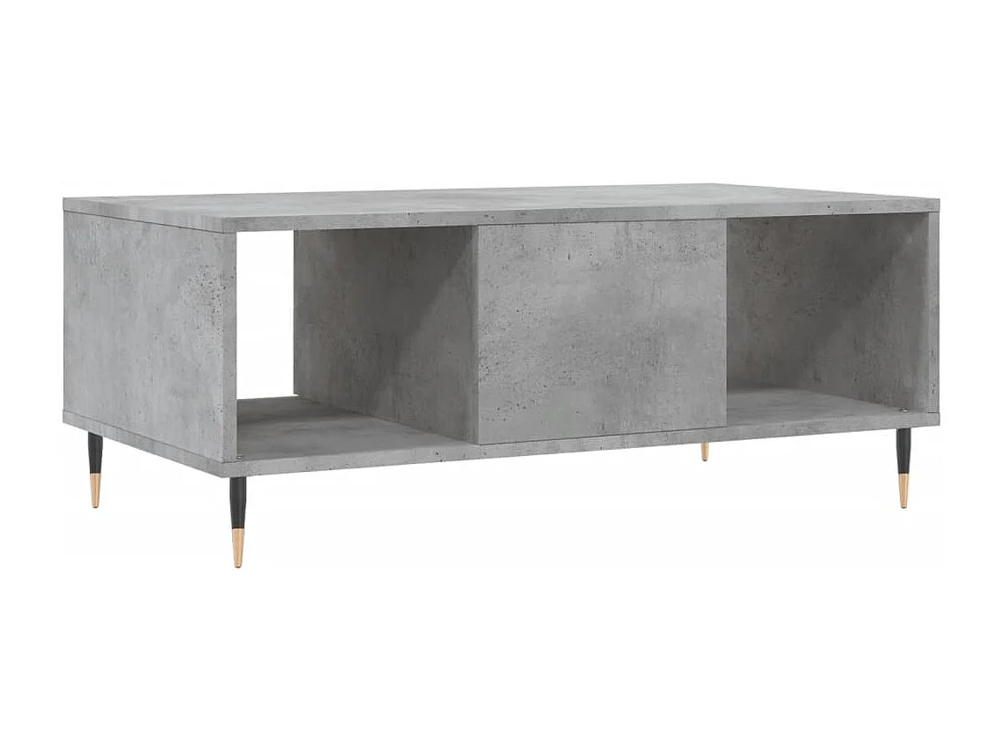 Tavolino da caffè grigio cemento 90x50x36,5 cm in legno ingegnerizzato