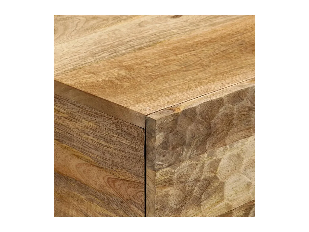 Mesa de centro 80x50x40 cm madera maciza de mango