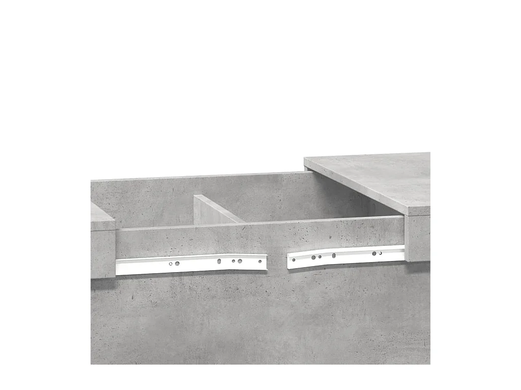 Betongrijze salontafel 100x55x40 cm bewerkt hout