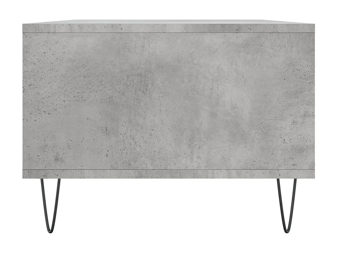 Table basse Gris béton 90x50x36,5 cm Bois d'ingénierie