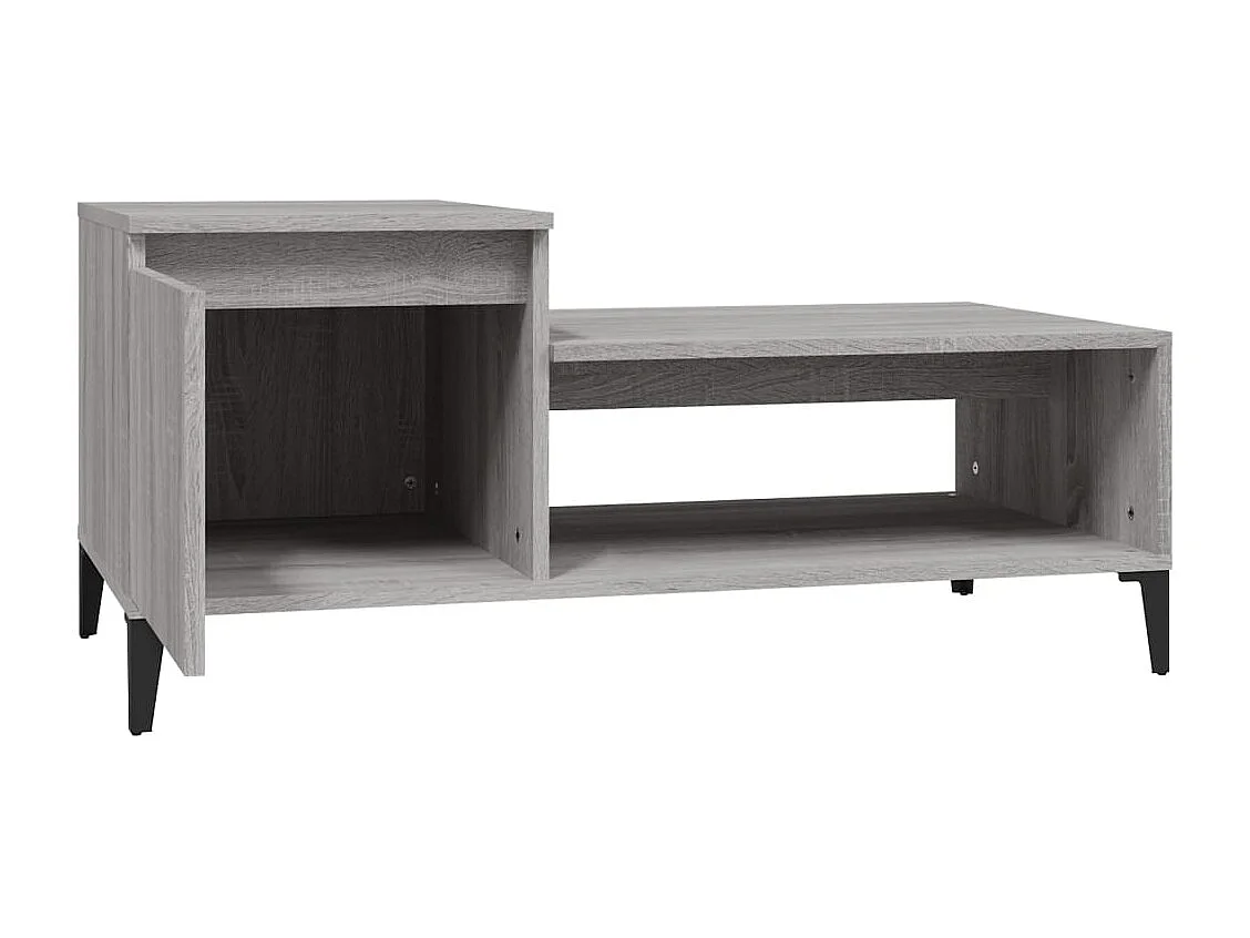 Table basse Sonoma gris 100x50x45 cm Bois d'ingénierie