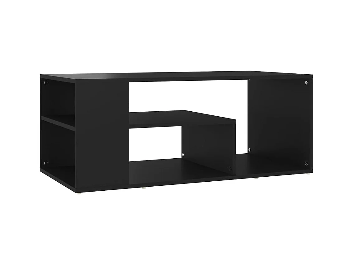 Table basse noir 100x50x40 cm bois d'ingénierie