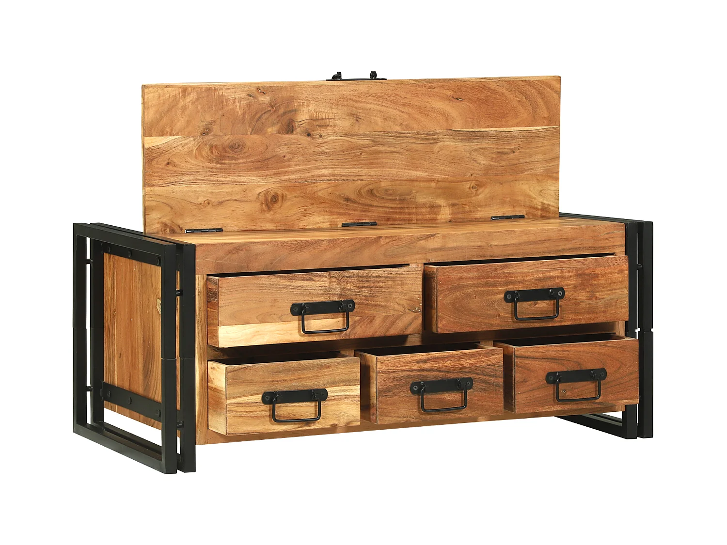 Table basse - 90x50x38 cm en bois d’acacia massif