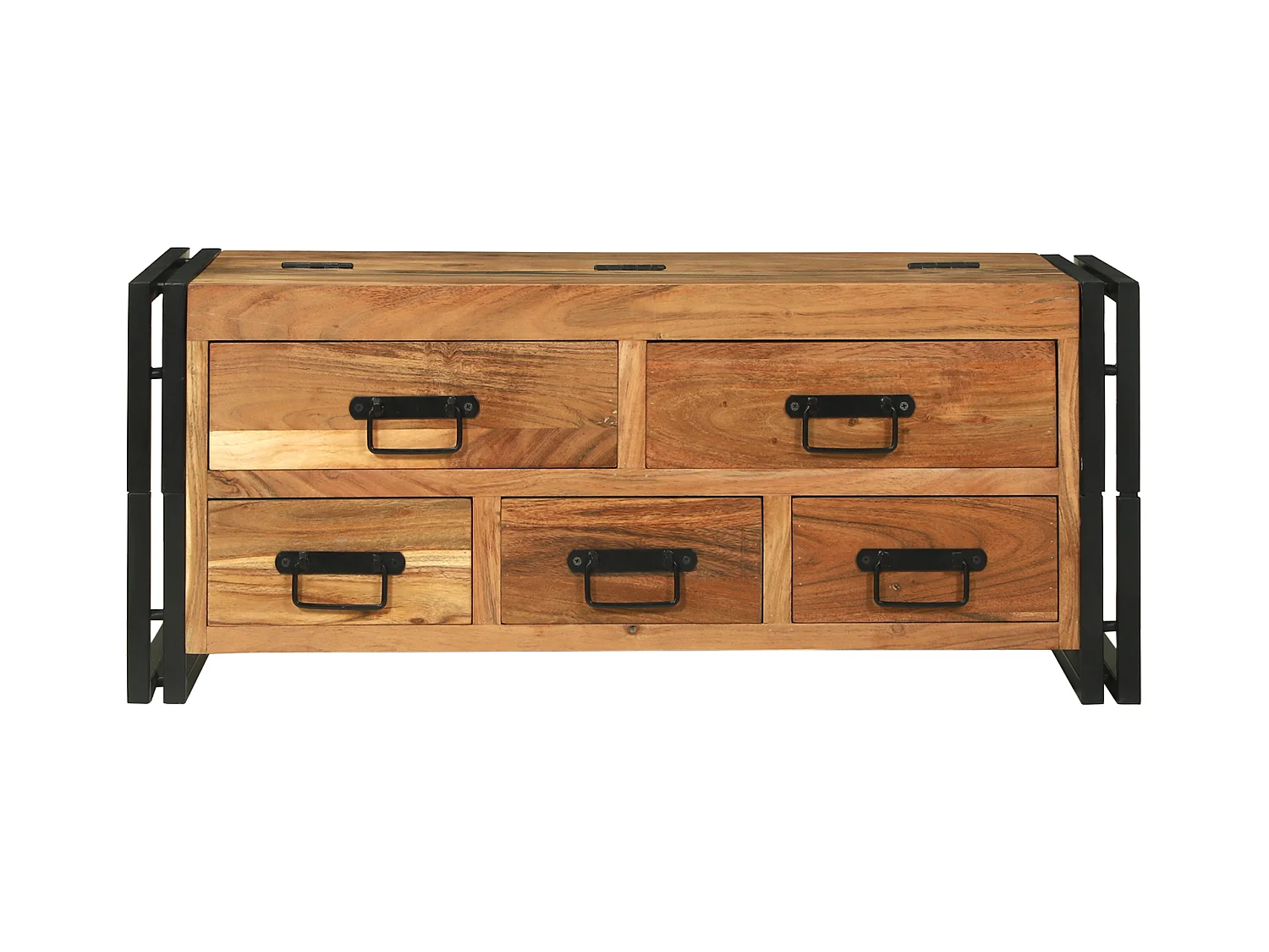 Table basse - 90x50x38 cm en bois d’acacia massif