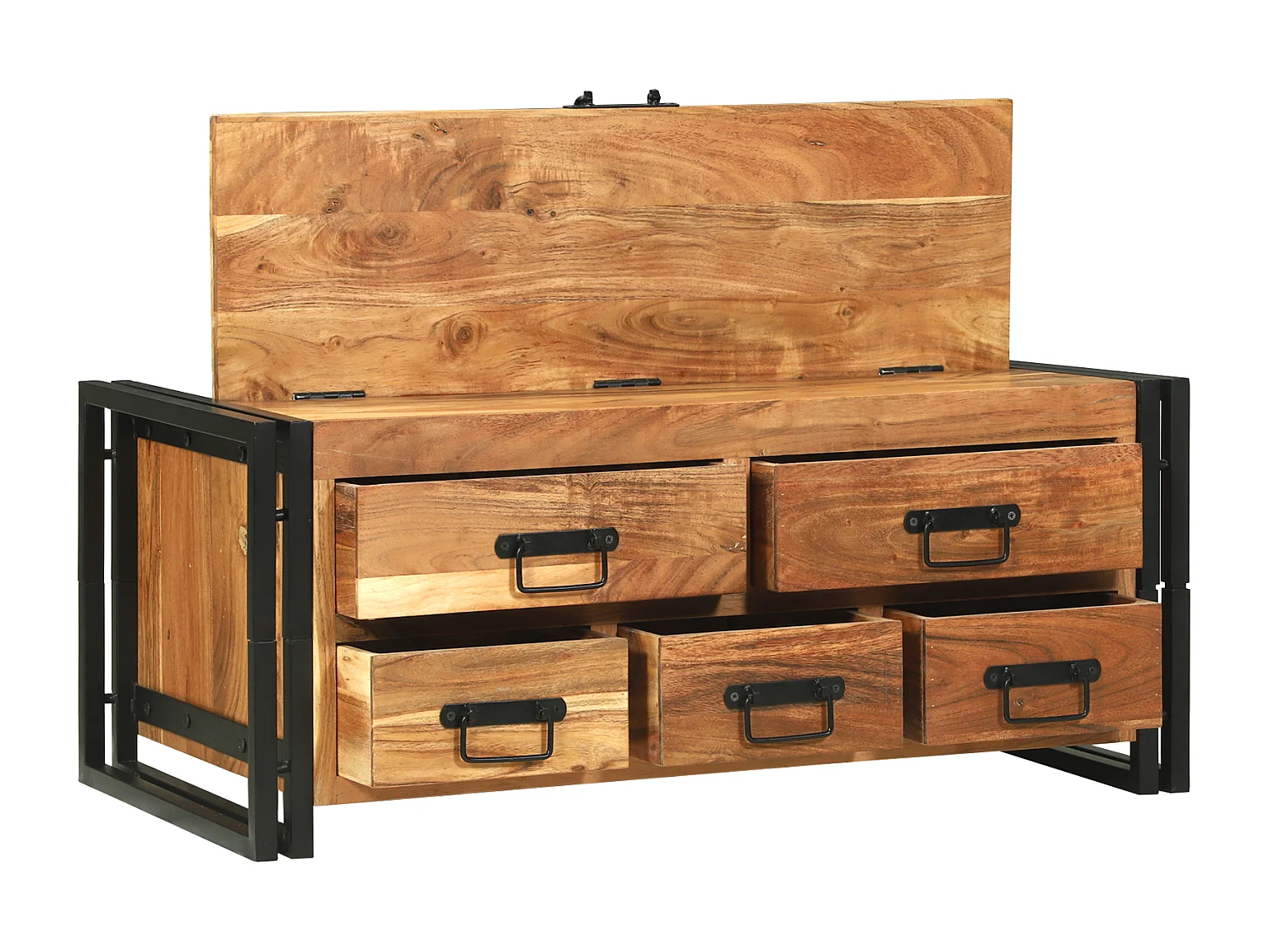 Table basse - 90x50x38 cm en bois d’acacia massif