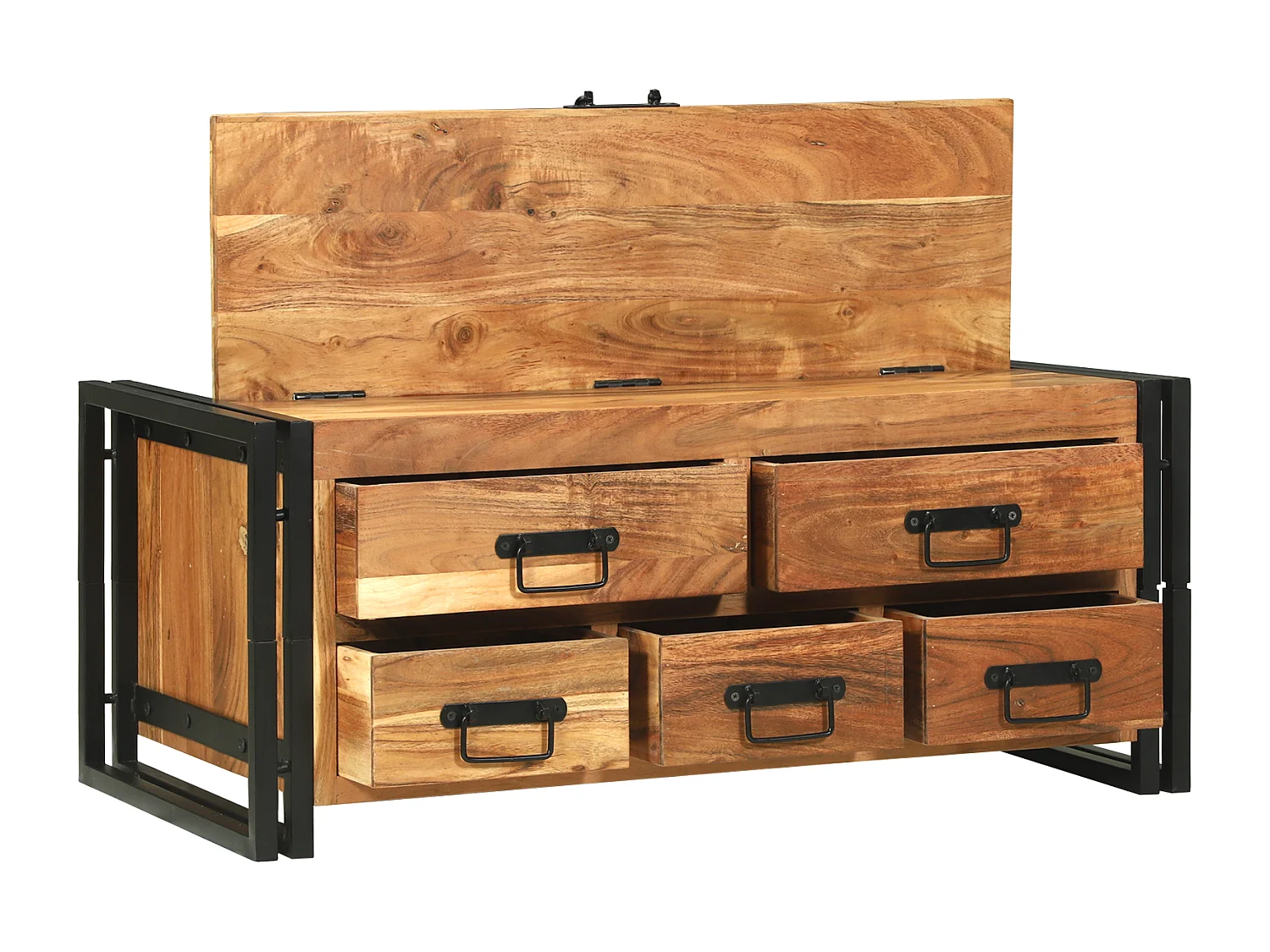 Table basse - 90x50x38 cm en bois d’acacia massif