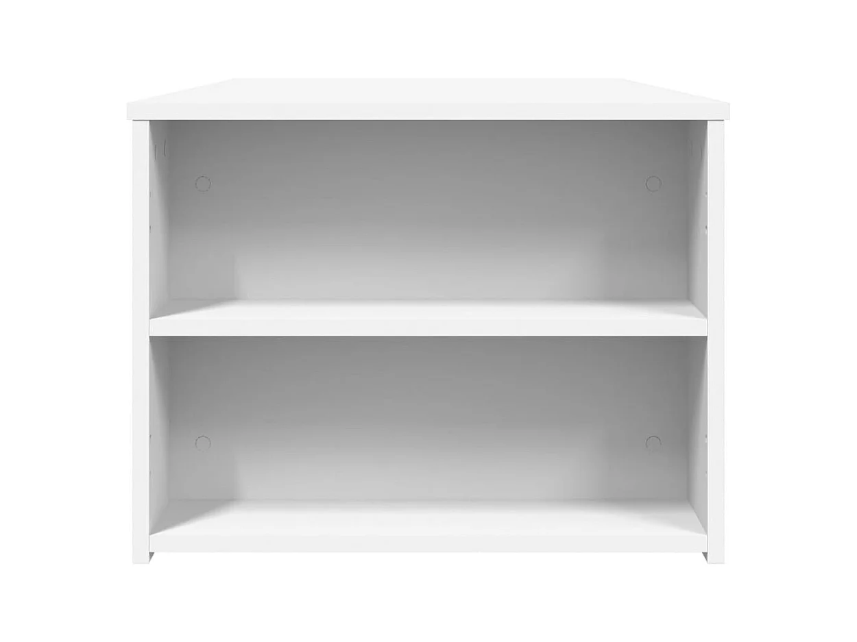 Table basse blanc 102x55x42 cm bois d'ingénierie