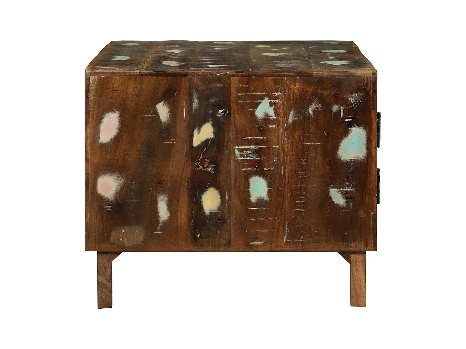 Multicolor salontafel 80x54x45 cm massief gerecycled hout