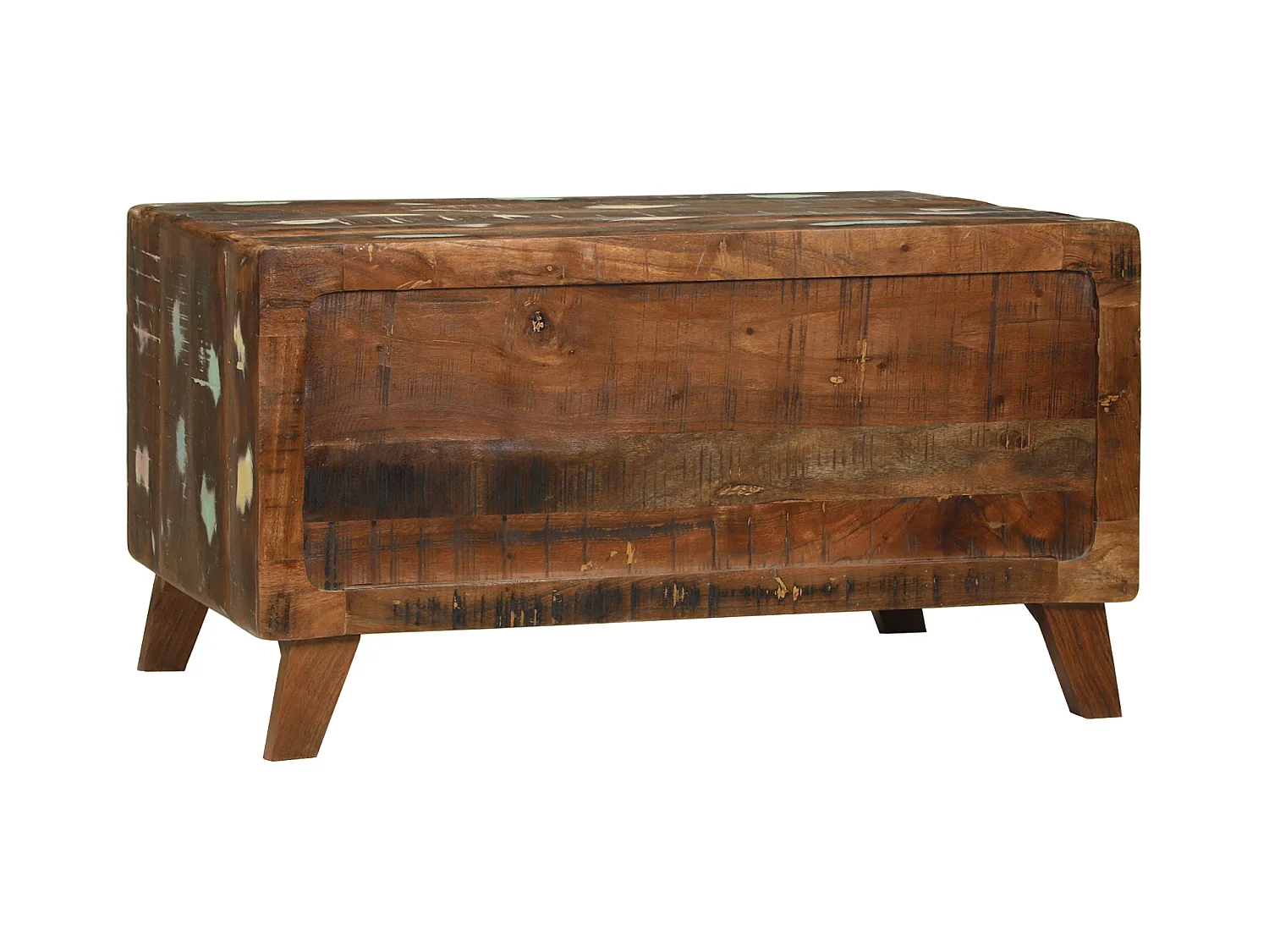 Multicolor salontafel 80x54x45 cm massief gerecycled hout