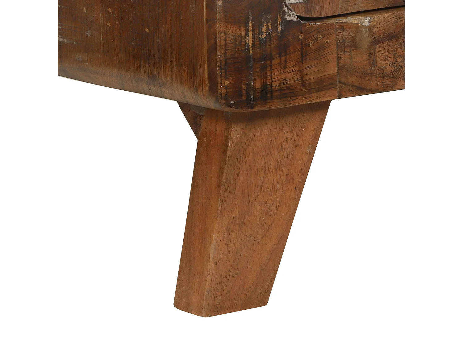 Table Basse Multicolore 80x54x45 cm Bois Massif Récupéré