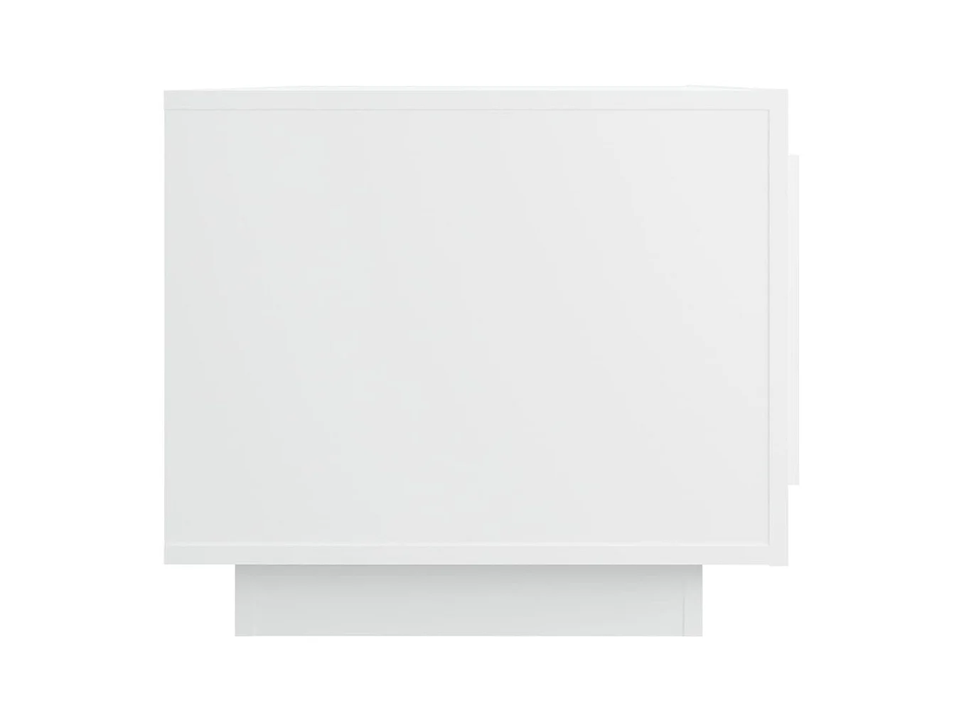 Table basse blanc 102x50x45 cm bois d'ingénierie