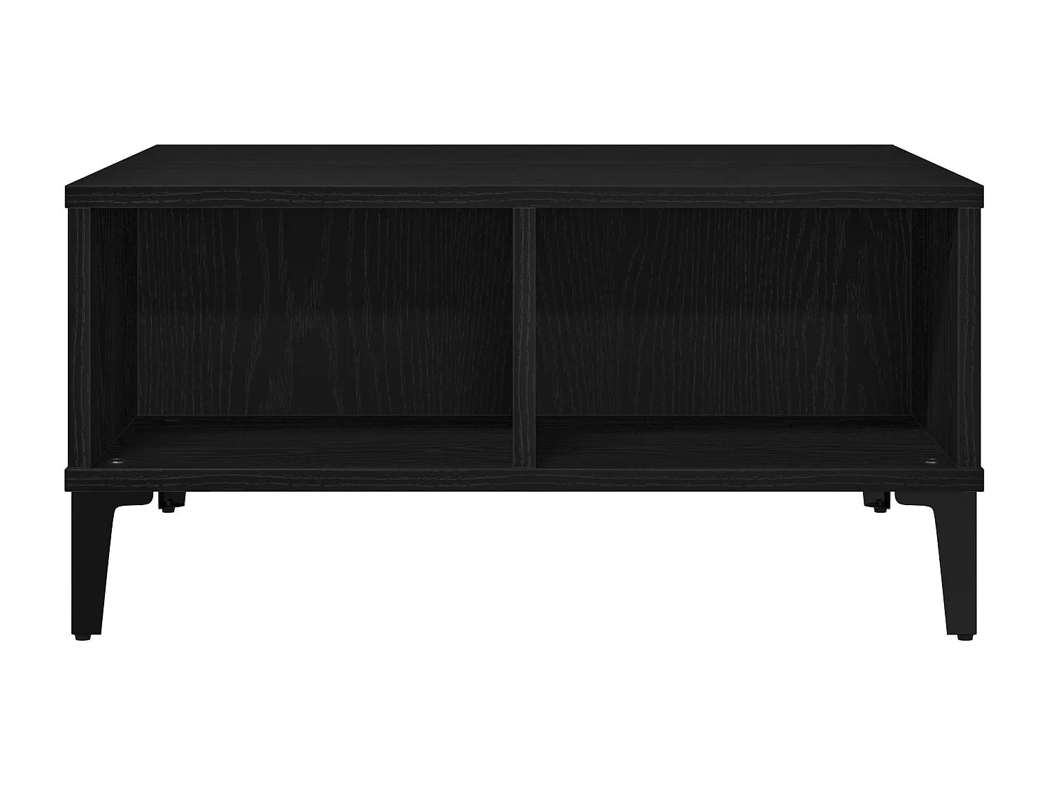 Table Basse Chêne Noir 60x60x30 cm Bois D'ingénierie