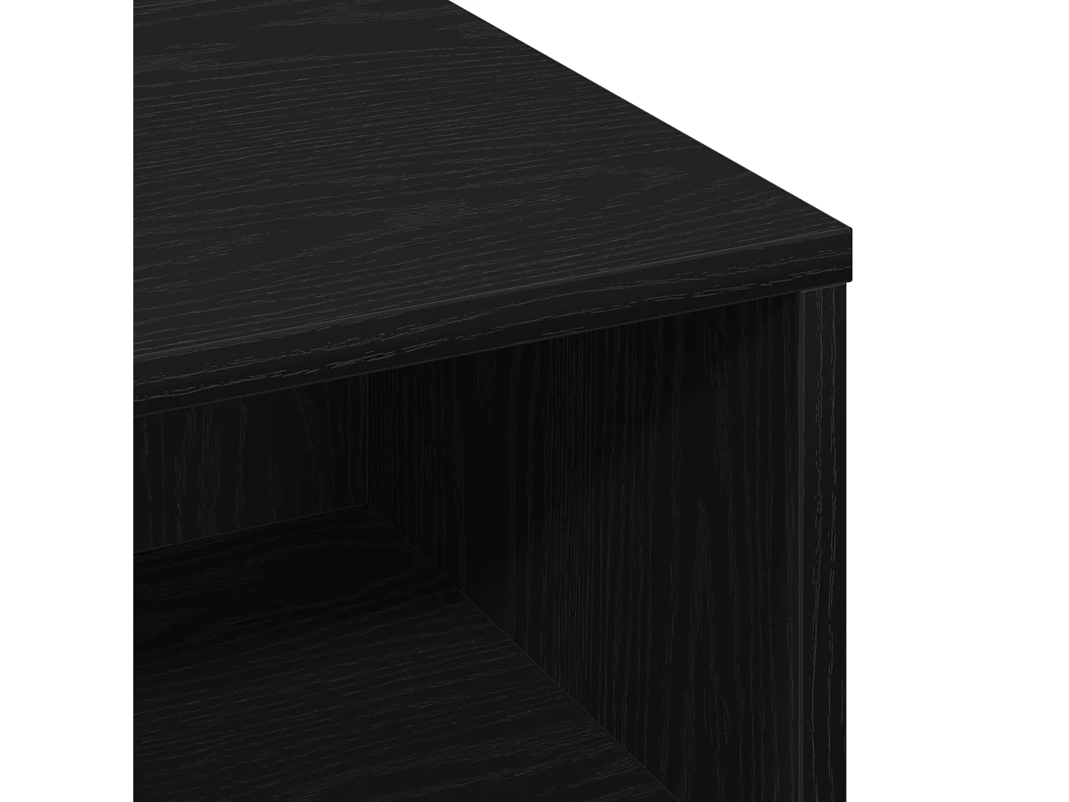 Table Basse Chêne Noir 60x60x30 cm Bois D'ingénierie