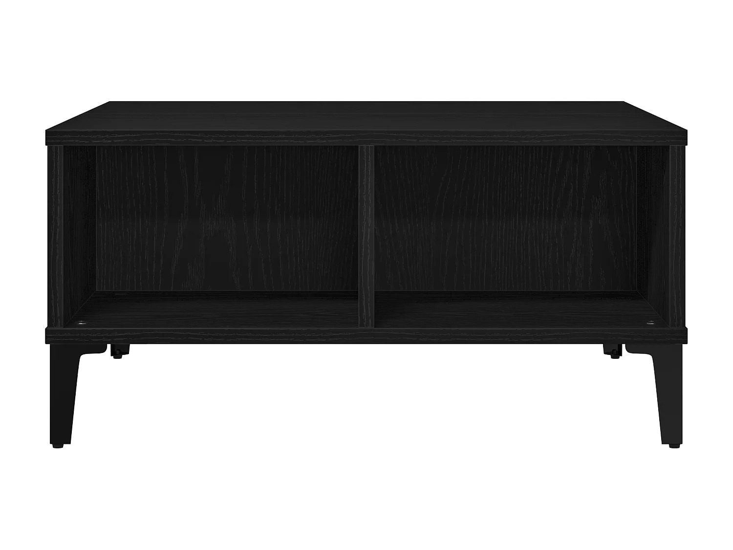 Table Basse Chêne Noir 60x60x30 cm Bois D'ingénierie