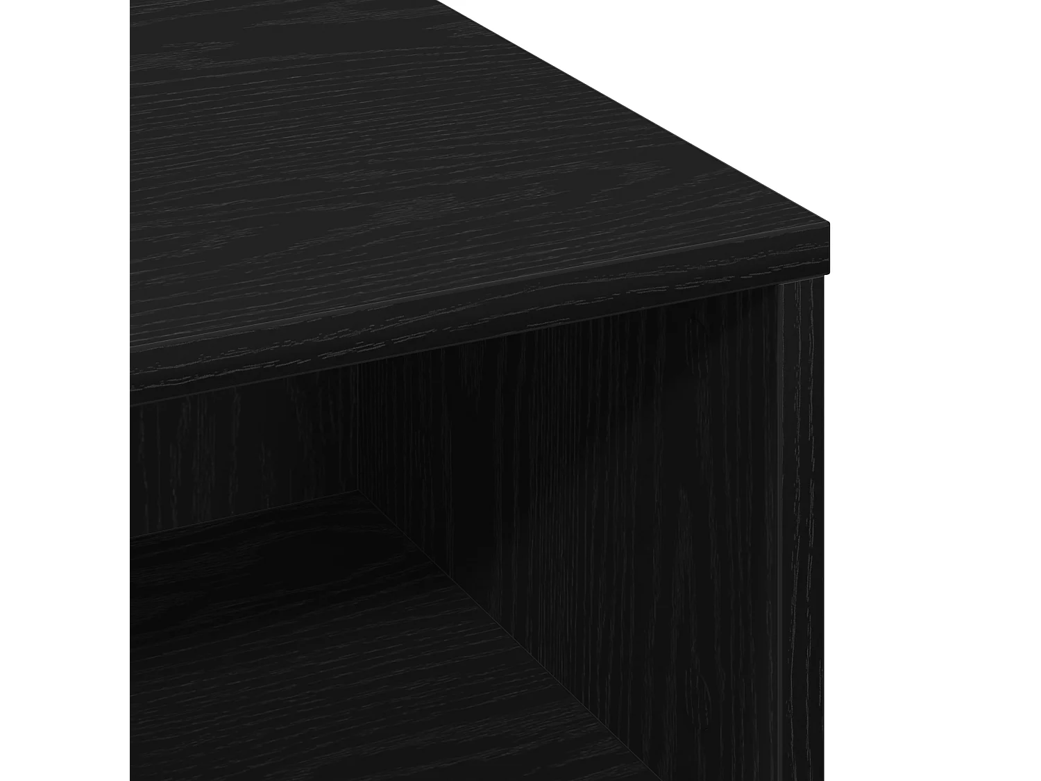 Table Basse Chêne Noir 60x60x30 cm Bois D'ingénierie