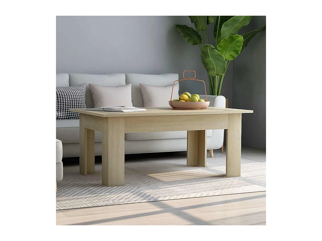 Table basse Chêne sonoma 100x60x42 cm Bois d’ingénierie