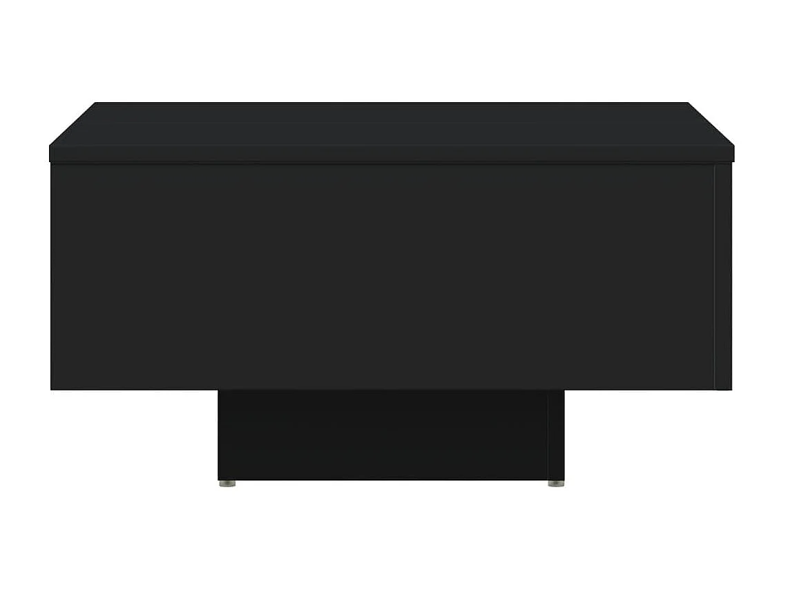 Table basse noir 60x60x31,5 cm bois d'ingénierie