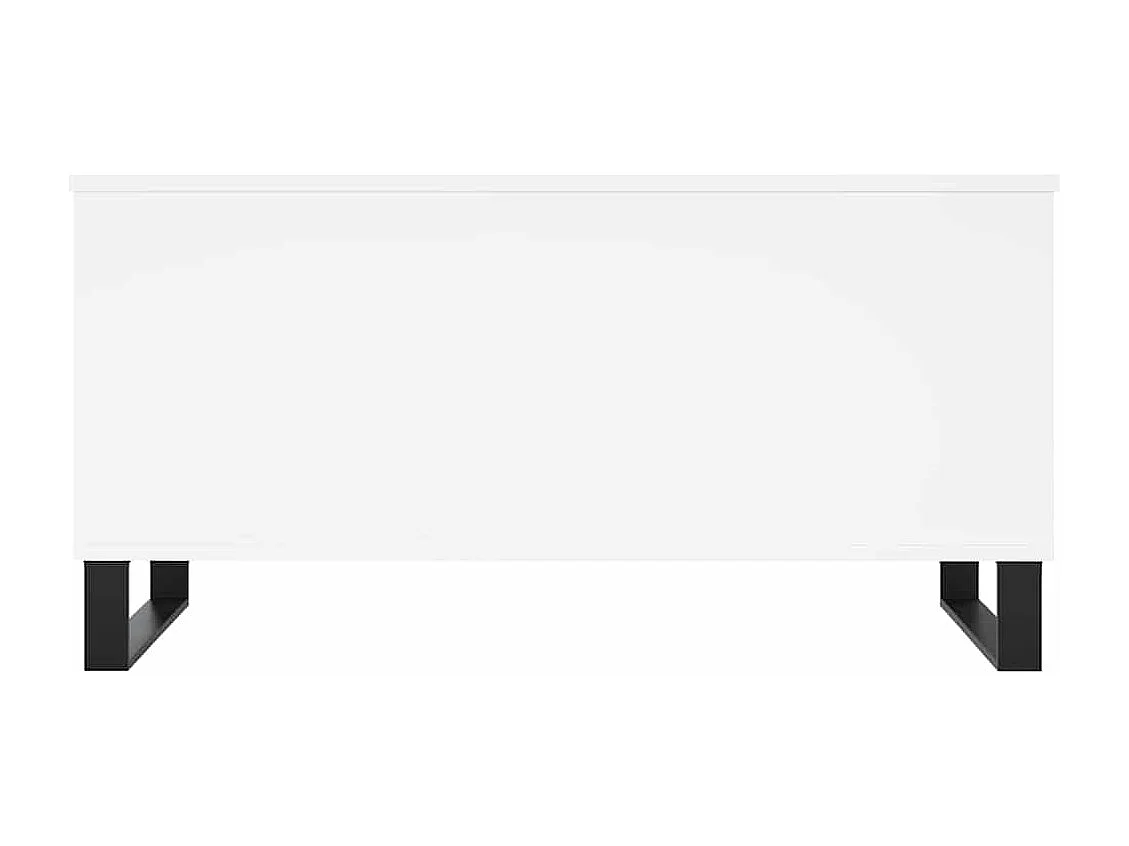 Table basse Blanc 90x44,5x45 cm Bois d'ingénierie