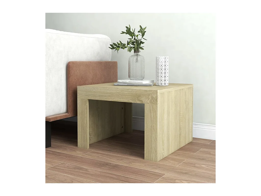 Table basse Chêne sonoma 50x50x35 cm Bois d'ingénierie