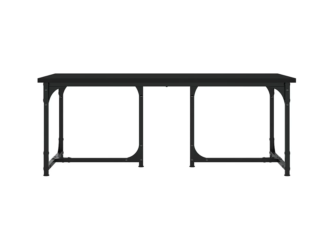 Table basse Noir 90x50x35 cm Bois d'ingénierie