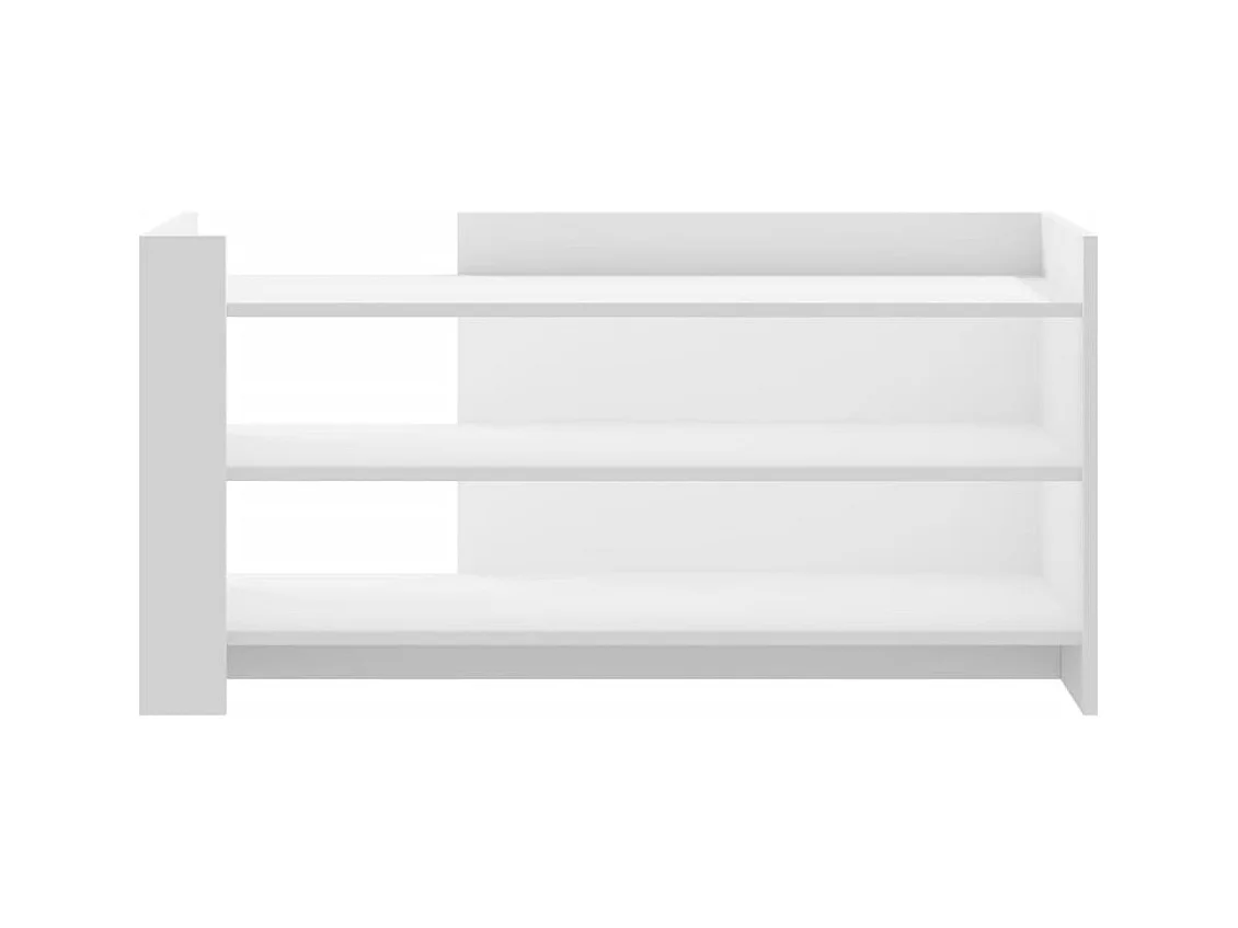 Table basse blanc 100x50x50 cm bois d'ingénierie