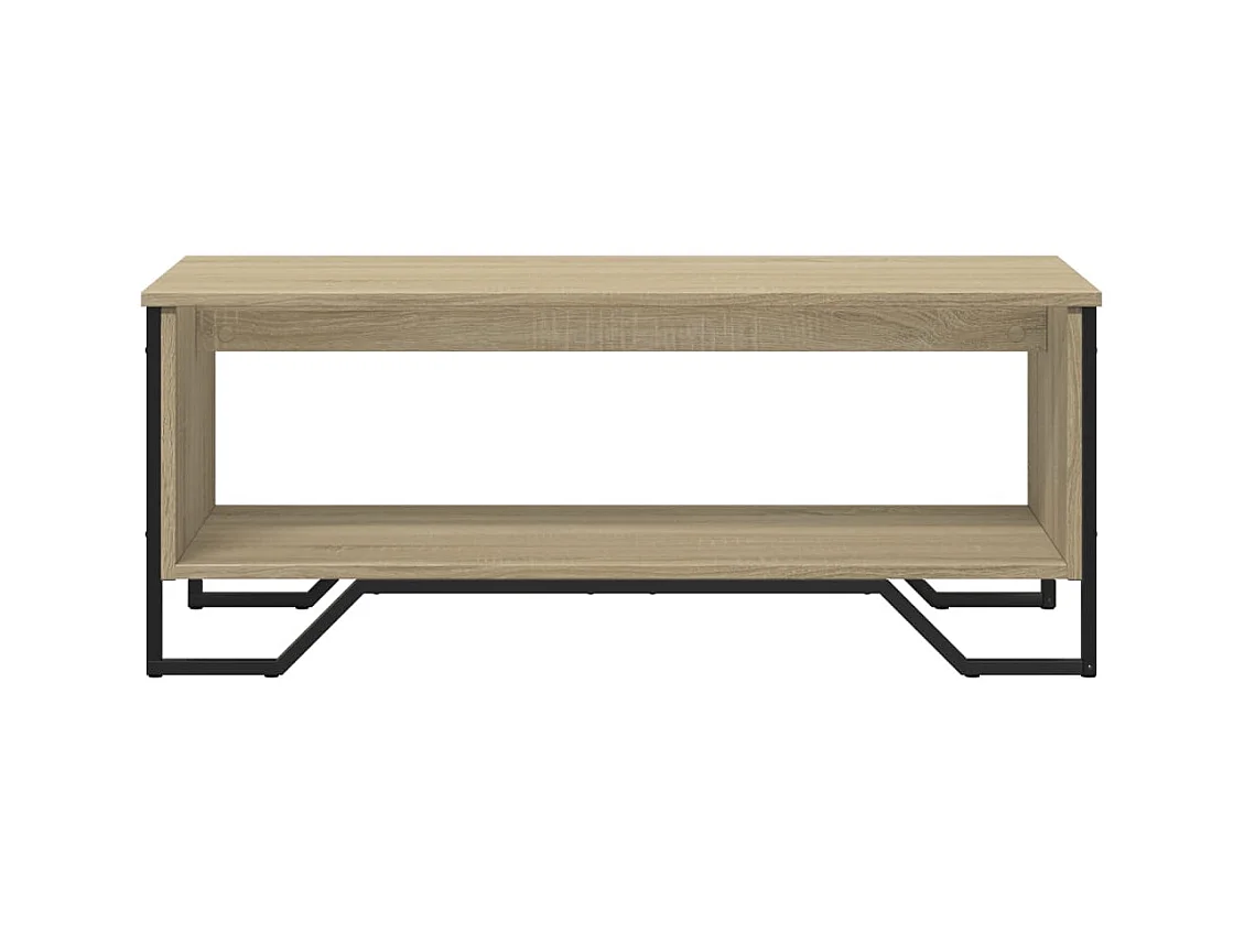 Table basse chêne sonoma 100x51x40 cm bois d'ingénierie